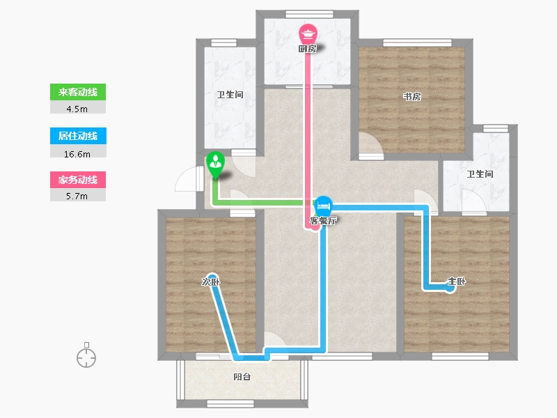 浙江省-金华市-金圆·上都-96.84-户型库-动静线