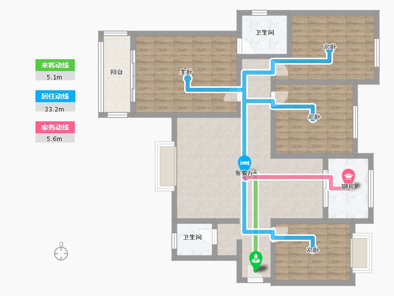 陕西省-西安市-皇子坡-120.82-户型库-动静线