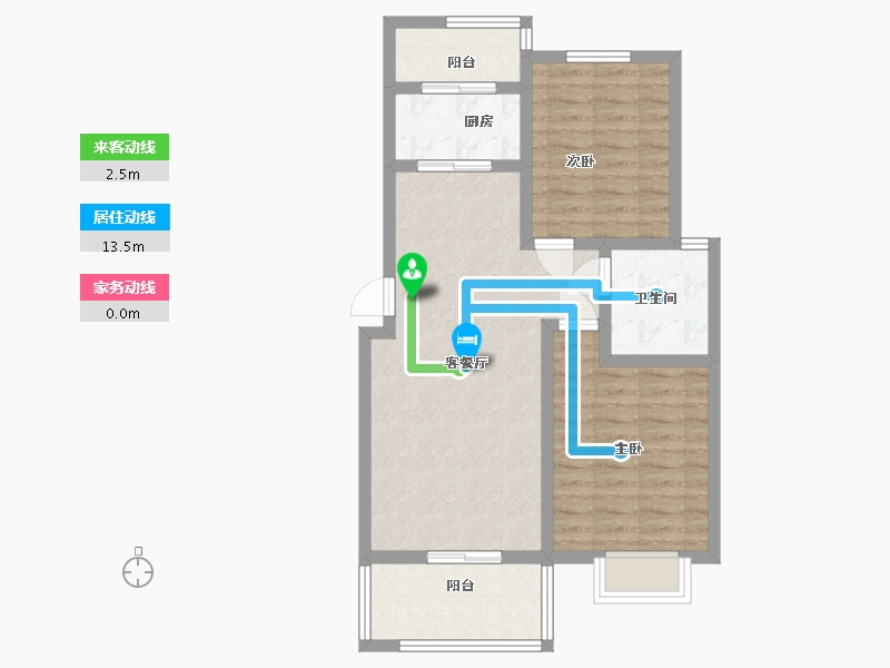 浙江省-衢州市-民泰美林小镇-71.20-户型库-动静线