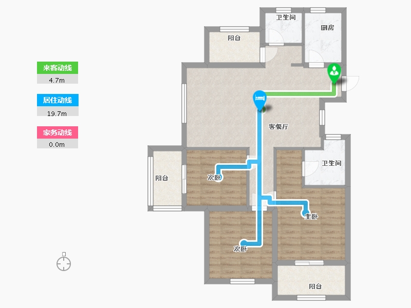 江苏省-盐城市-天居上尚城-89.40-户型库-动静线