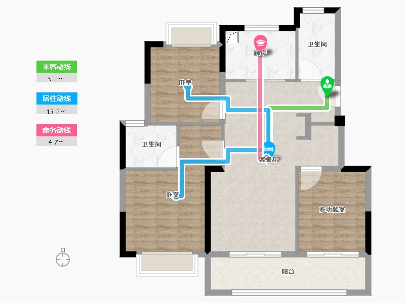 江苏省-苏州市-悦云庭-93.10-户型库-动静线