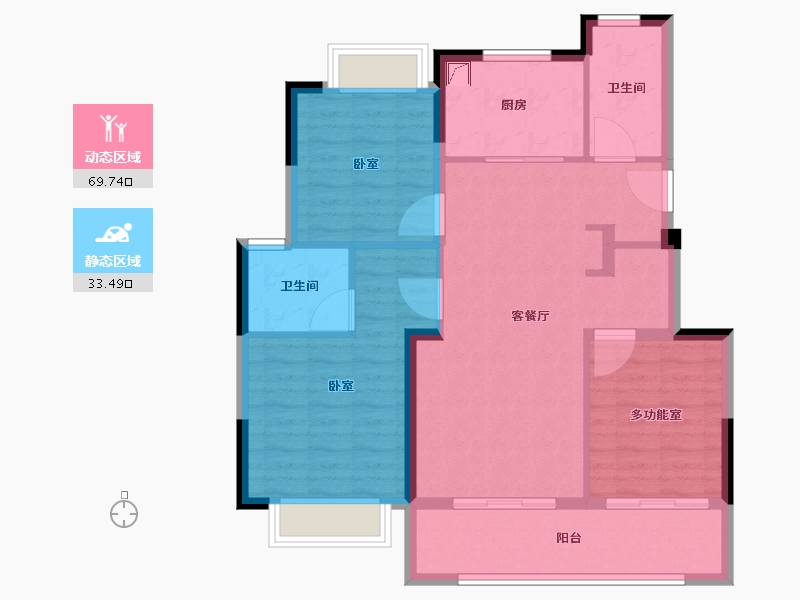 江苏省-苏州市-悦云庭-93.10-户型库-动静分区