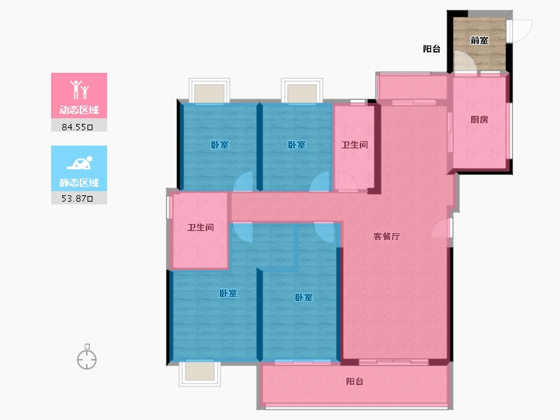 江西省-南昌市-富力-129.99-户型库-动静分区