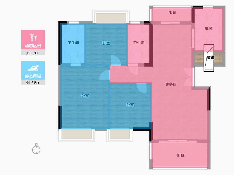 湖北省-宜昌市-名都状元府-97.00-户型库-动静分区