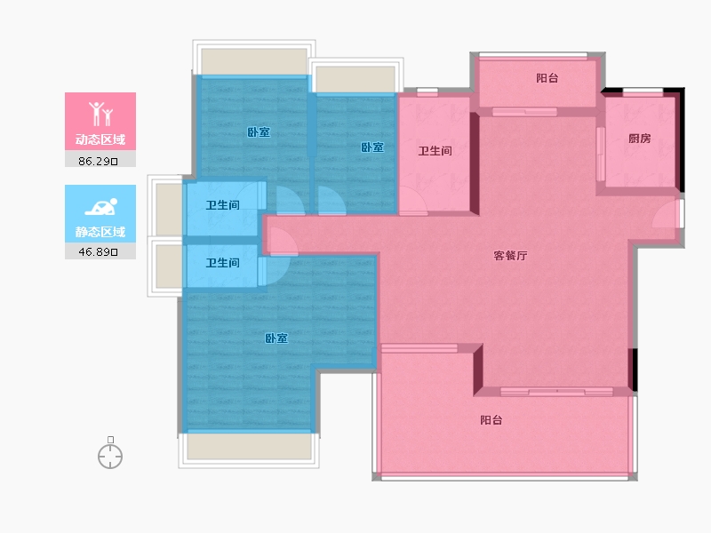 广东省-江门市-海悦尚珩-120.35-户型库-动静分区