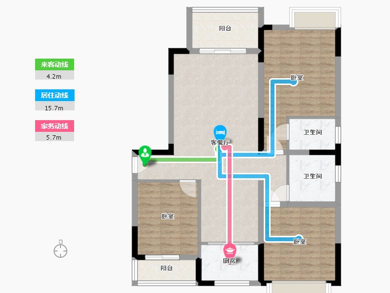 湖北省-宜昌市-滨江首府-98.40-户型库-动静线