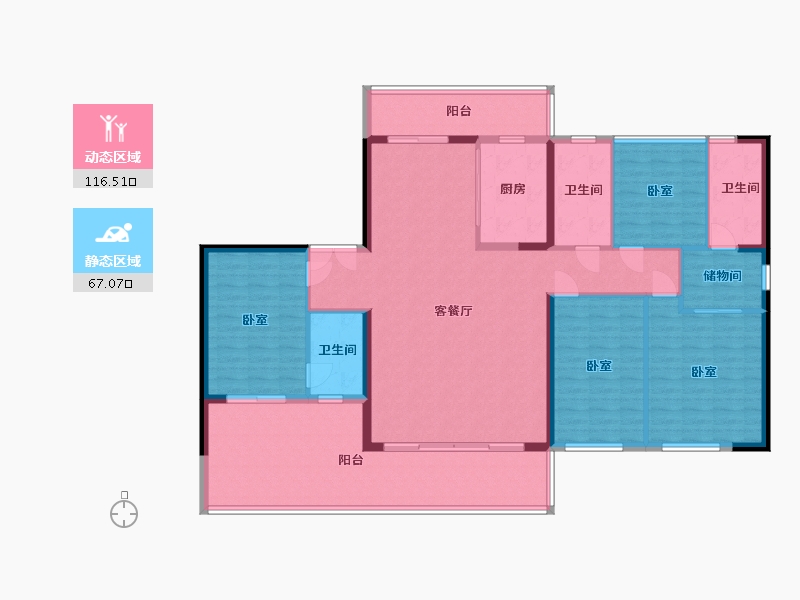 湖北省-宜昌市-名都华府-168.01-户型库-动静分区