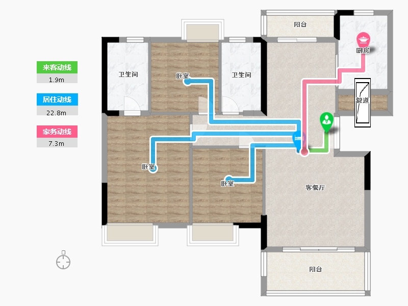 湖北省-宜昌市-名都状元府-116.00-户型库-动静线