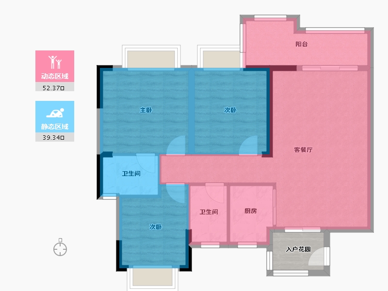 广东省-清远市-悦澋台-86.11-户型库-动静分区