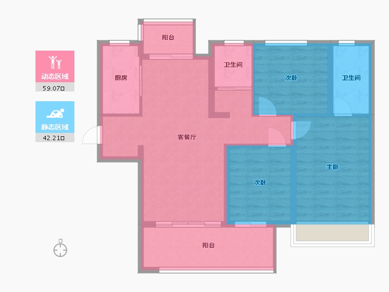 河南省-许昌市-天明雅园-91.01-户型库-动静分区