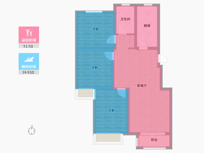 河北省-保定市-哈罗城-78.18-户型库-动静分区