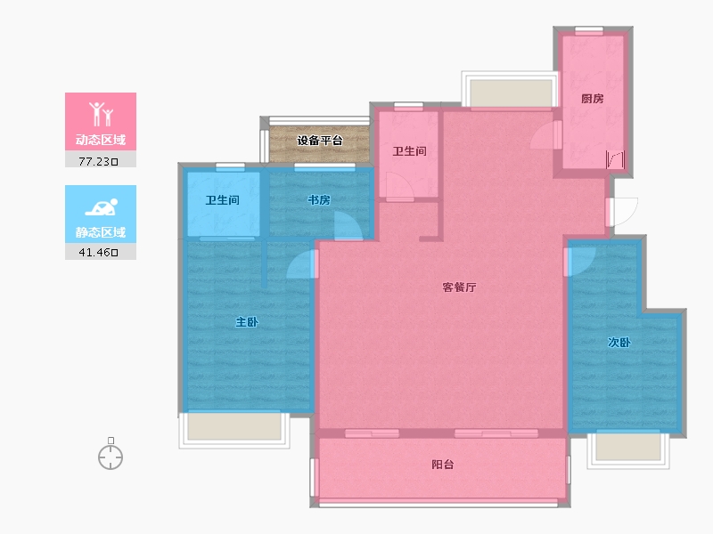 安徽省-合肥市-远洋庐玥风景-109.78-户型库-动静分区