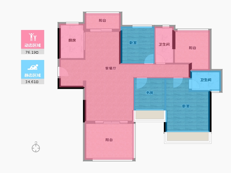 广东省-江门市-海悦尚珩-99.61-户型库-动静分区