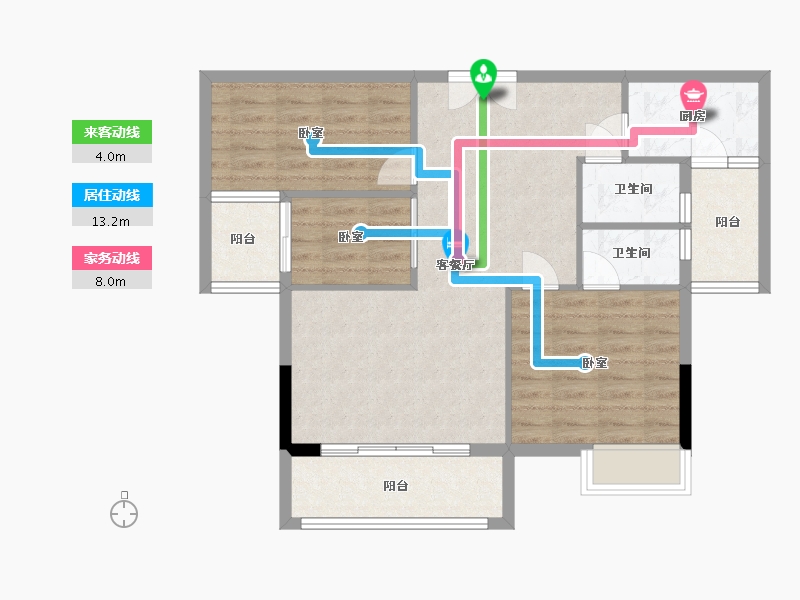 湖北省-黄石市-东方装饰城五期-81.01-户型库-动静线