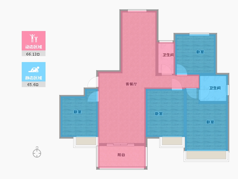 江苏省-盐城市-宝达香格里拉-118.00-户型库-动静分区