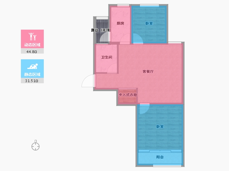 山东省-烟台市-爱汀堡-71.30-户型库-动静分区