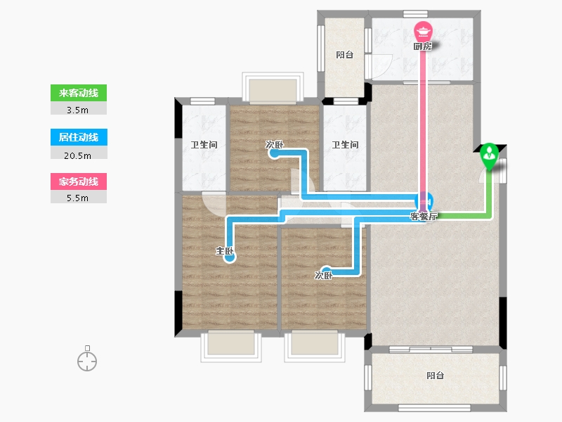 广东省-清远市-豪源美居-99.99-户型库-动静线