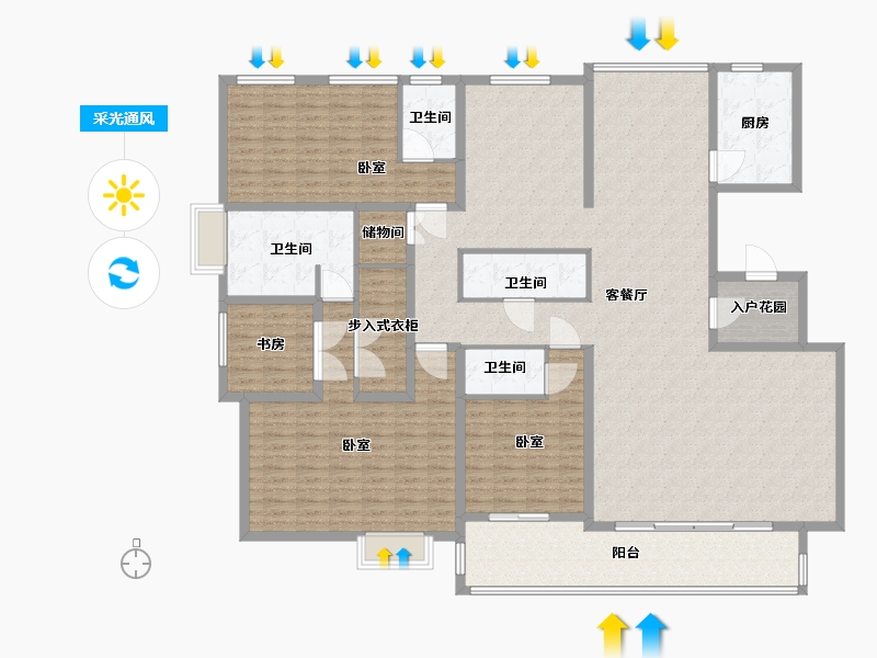 河北省-邯郸市-安居鹅城首府-219.01-户型库-采光通风