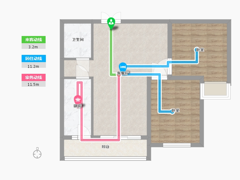 河北省-唐山市-东方渔人码头-67.00-户型库-动静线