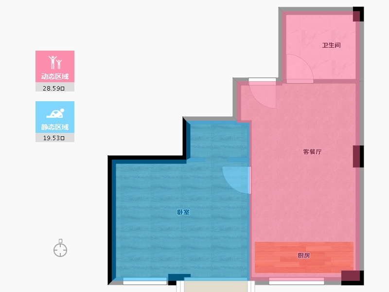 江苏省-盐城市-杰仕豪庭铂公馆-43.37-户型库-动静分区