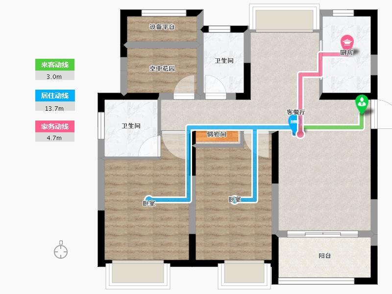 安徽省-合肥市-徽盐世纪广场-83.37-户型库-动静线