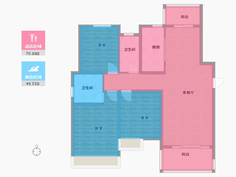 江苏省-盐城市-宝达香格里拉-108.00-户型库-动静分区