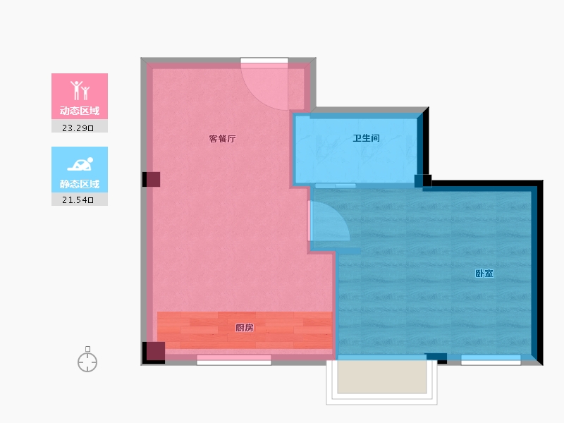 江苏省-盐城市-杰仕豪庭铂公馆-40.57-户型库-动静分区