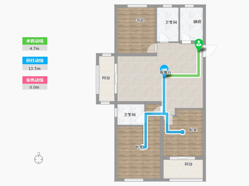 江苏省-盐城市-宝达香格里拉-98.00-户型库-动静线