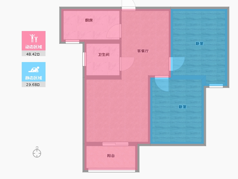 河北省-邢台市-东尚华都-69.42-户型库-动静分区