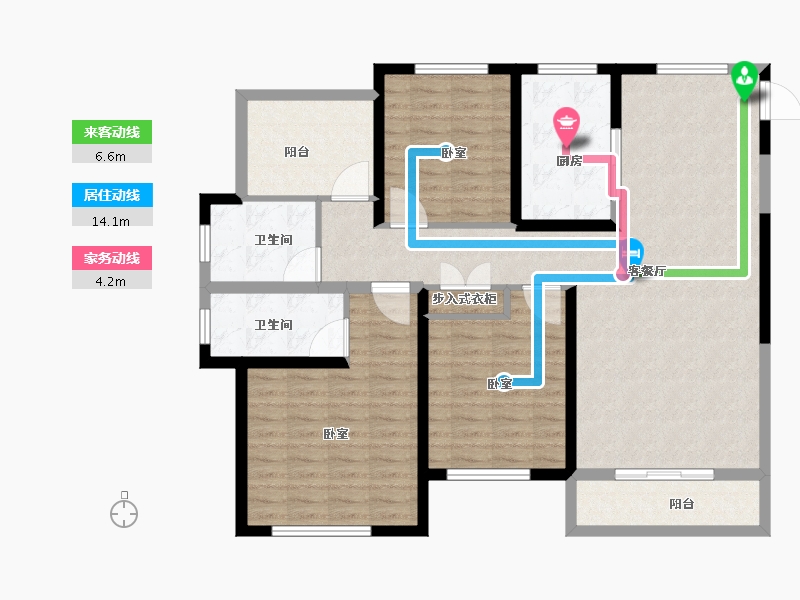 江苏省-无锡市-港下红豆万花城-114.01-户型库-动静线