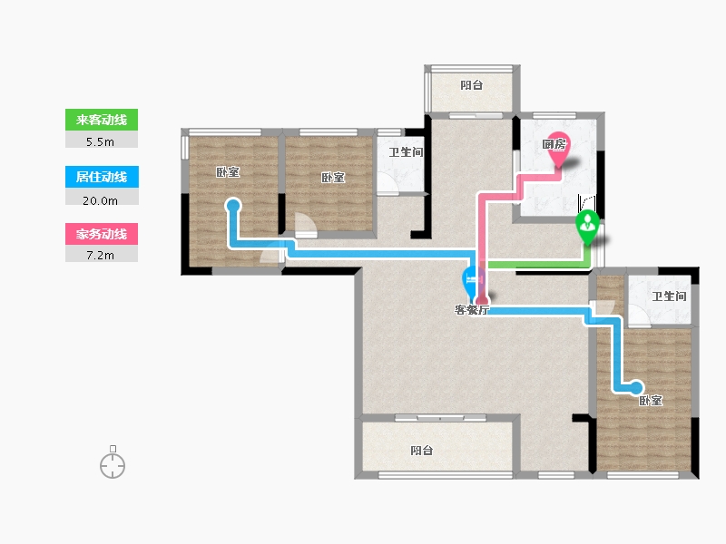 四川省-宜宾市-中铁·卓越城-141.43-户型库-动静线