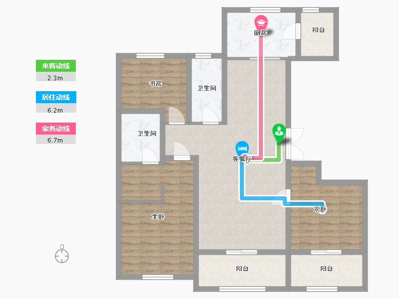 山东省-青岛市-保利漫月山-108.80-户型库-动静线