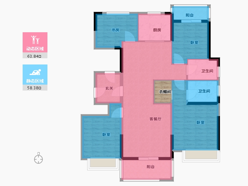 江苏省-盐城市-嘉业上郡-112.00-户型库-动静分区