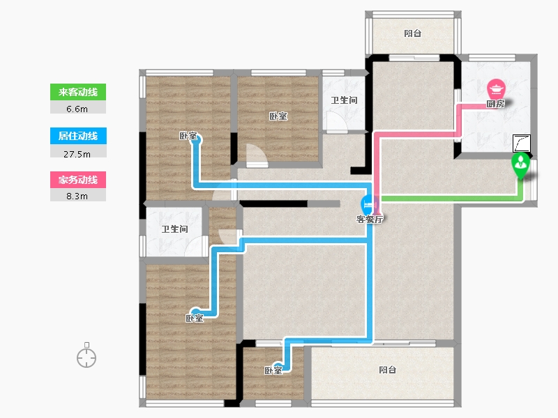 四川省-宜宾市-中铁·卓越城-143.26-户型库-动静线