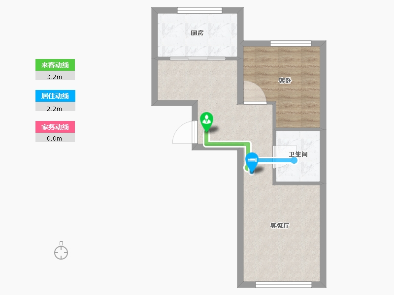 河北省-邯郸市-远洋·新兴公馆-46.59-户型库-动静线