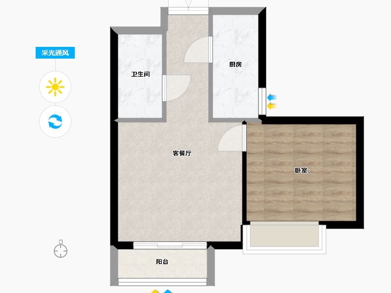 河北省-唐山市-东方渔人码头-47.00-户型库-采光通风