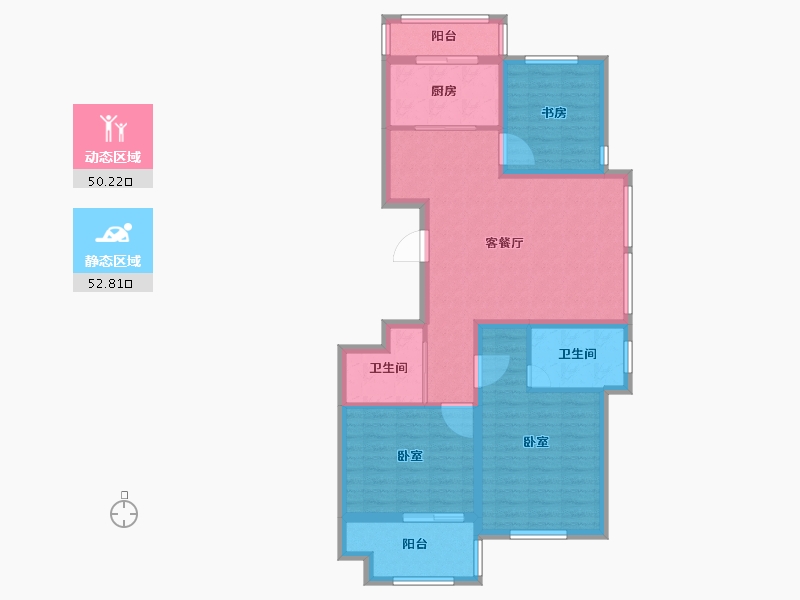 浙江省-宁波市-悦湖湾-92.01-户型库-动静分区