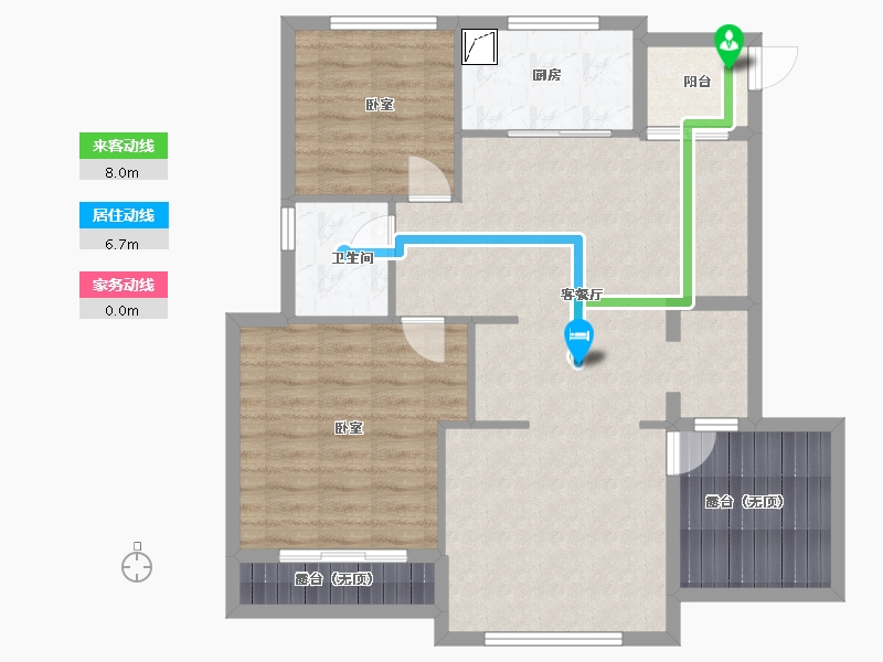 浙江省-嘉兴市-紫檀苑-91.90-户型库-动静线