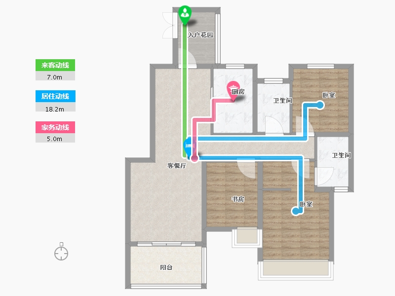 江苏省-盐城市-宝达香格里拉-101.00-户型库-动静线