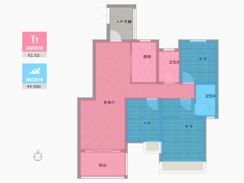 江苏省-盐城市-宝达香格里拉-101.00-户型库-动静分区