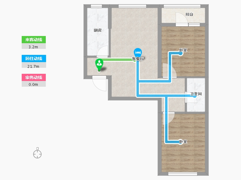 辽宁省-抚顺市-抚顺巴塞-62.53-户型库-动静线