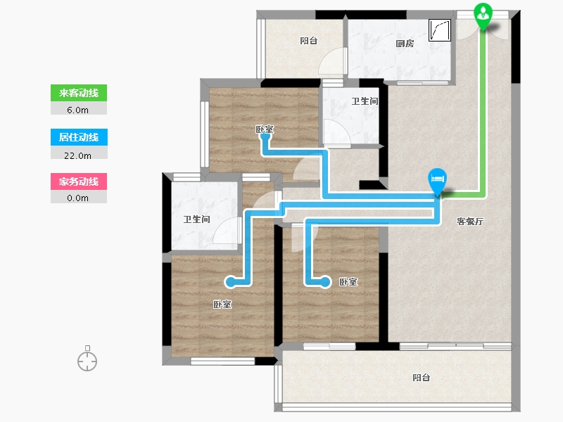 四川省-宜宾市-中铁·卓越城-90.98-户型库-动静线