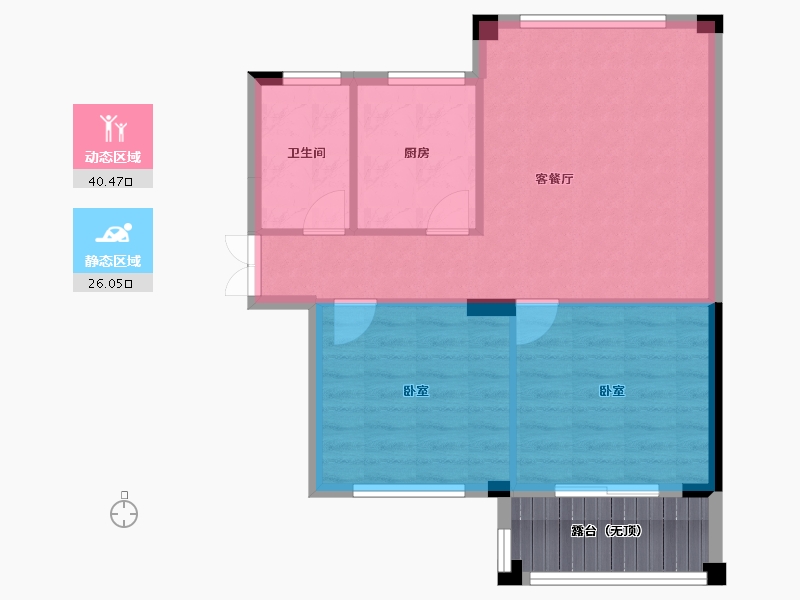 浙江省-杭州市-恒厚阳光城-66.00-户型库-动静分区