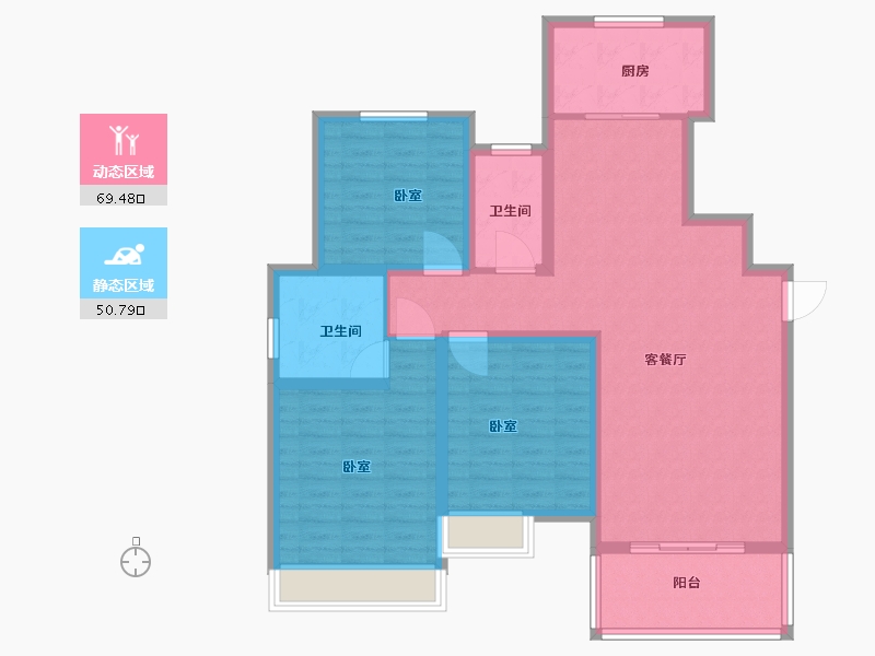 江苏省-盐城市-宝达香格里拉-108.00-户型库-动静分区