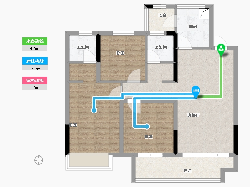 四川省-巴中市-明发·桃源名著-81.37-户型库-动静线