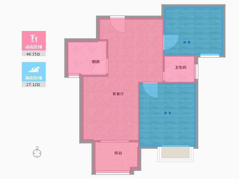 江西省-吉安市-达观天下-67.00-户型库-动静分区