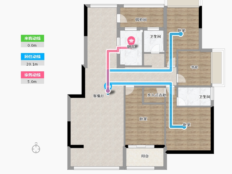 浙江省-宁波市-紫东名府-109.00-户型库-动静线