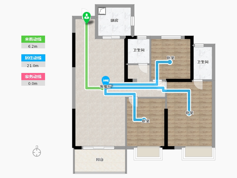 湖北省-黄石市-金銮·龙吟湾-98.70-户型库-动静线