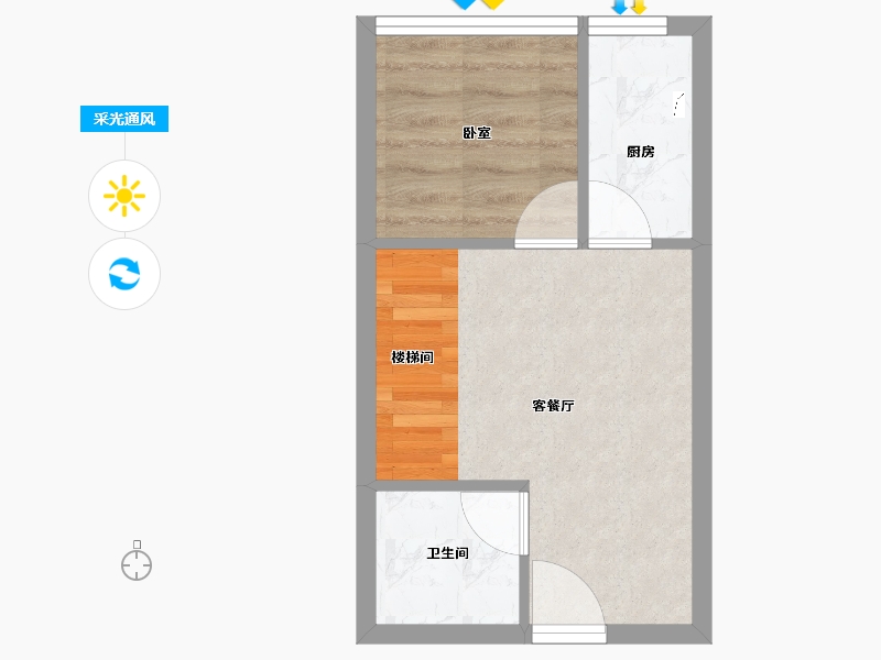 浙江省-杭州市-杭州美致生活广场-28.40-户型库-采光通风