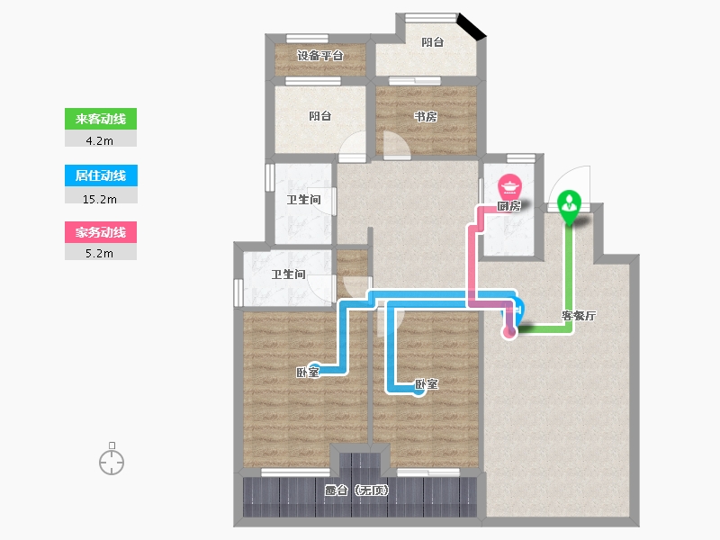 浙江省-宁波市-泰悦首府-102.00-户型库-动静线